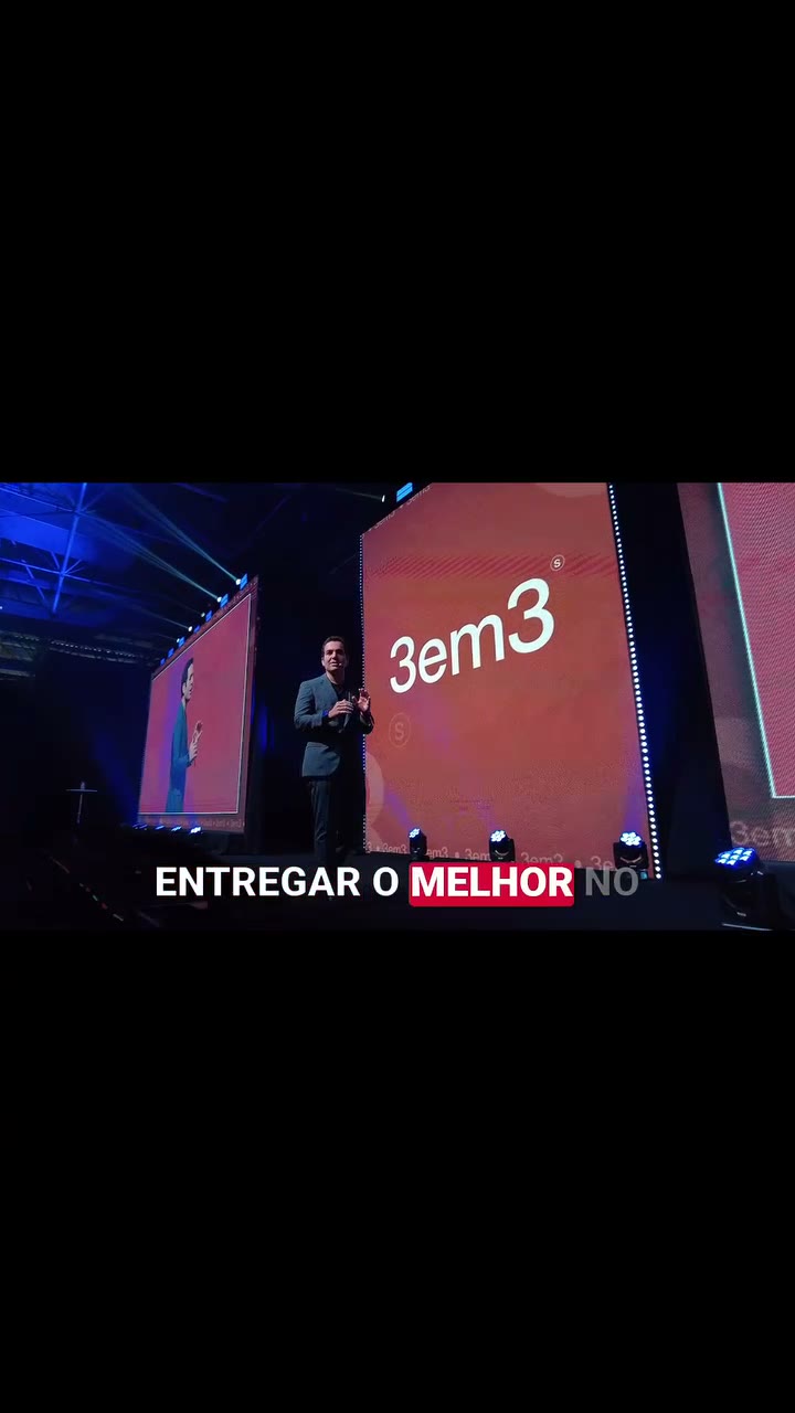 Palco do evento 3 em 3, produção AB Digital